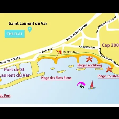 Apartamento Lumineux, Confort, Wifi & Terrace & Parking Saint-Laurent-du-Var